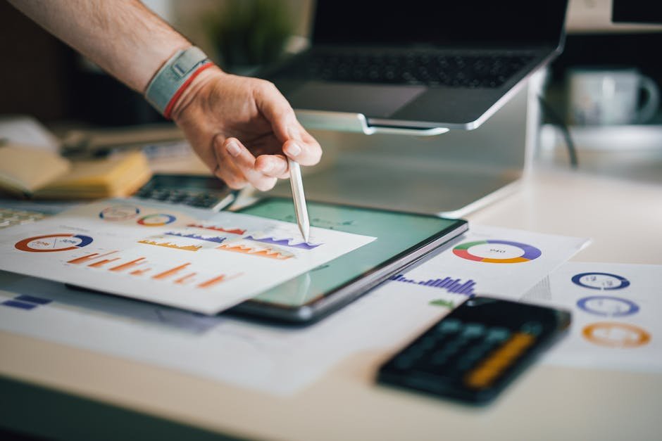 Finance dashboard showing Google Ads spend breakdown with management fees