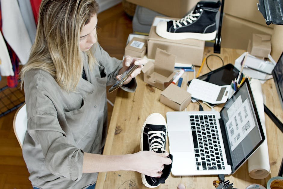 Shopify admin dashboard with product catalog and sales metrics