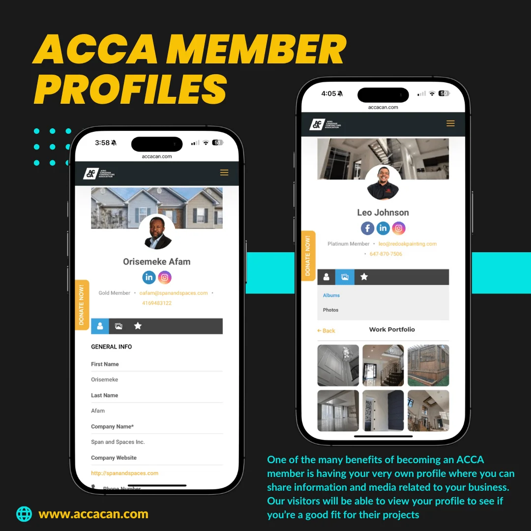 ACCA member profiles — platform overview