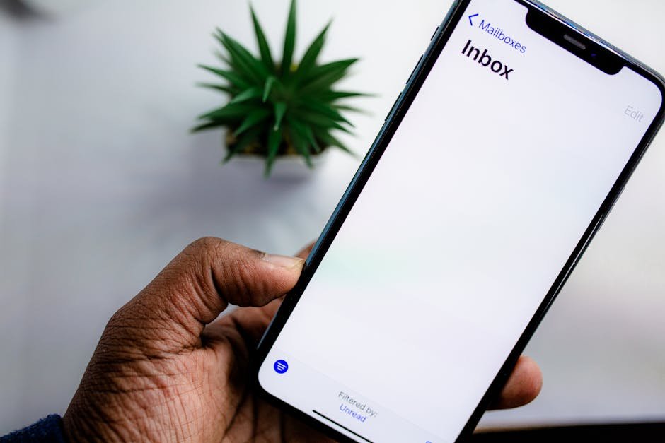 Email inbox on mobile — nurture sends and newsletter program