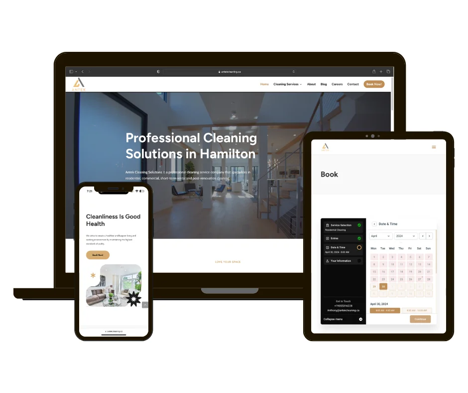 Antek Cleaning Website